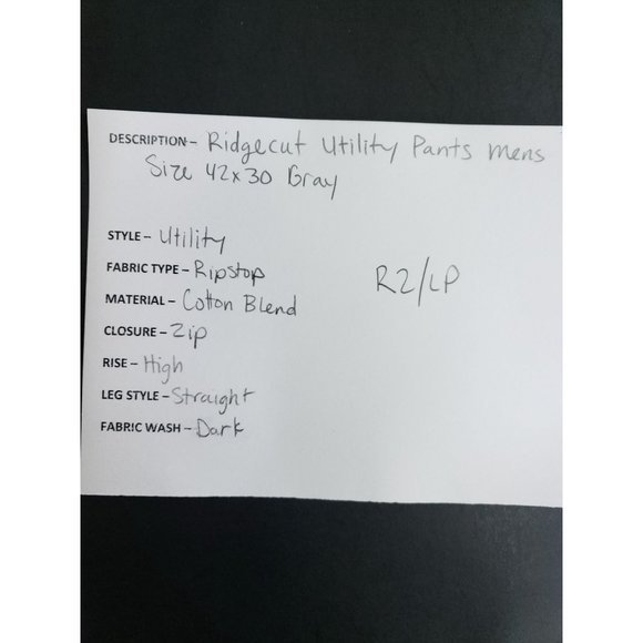 Ridgecut Men's Size 42/30 Utility Cargo Pants Gray - Picture 6 of 6